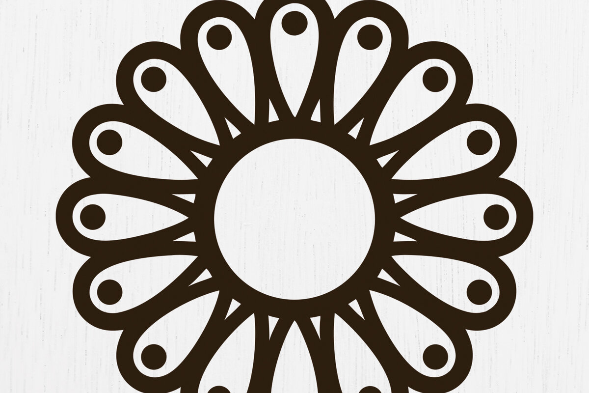 Σετ των 3 Intra απο ξύλο plywood 3mm-4mm πάχος - Σκουλαρίκια λουλουδιών Laser Cut Σχέδιο  14 Δίασταση 3x3 cm INTRAFABR-122818252