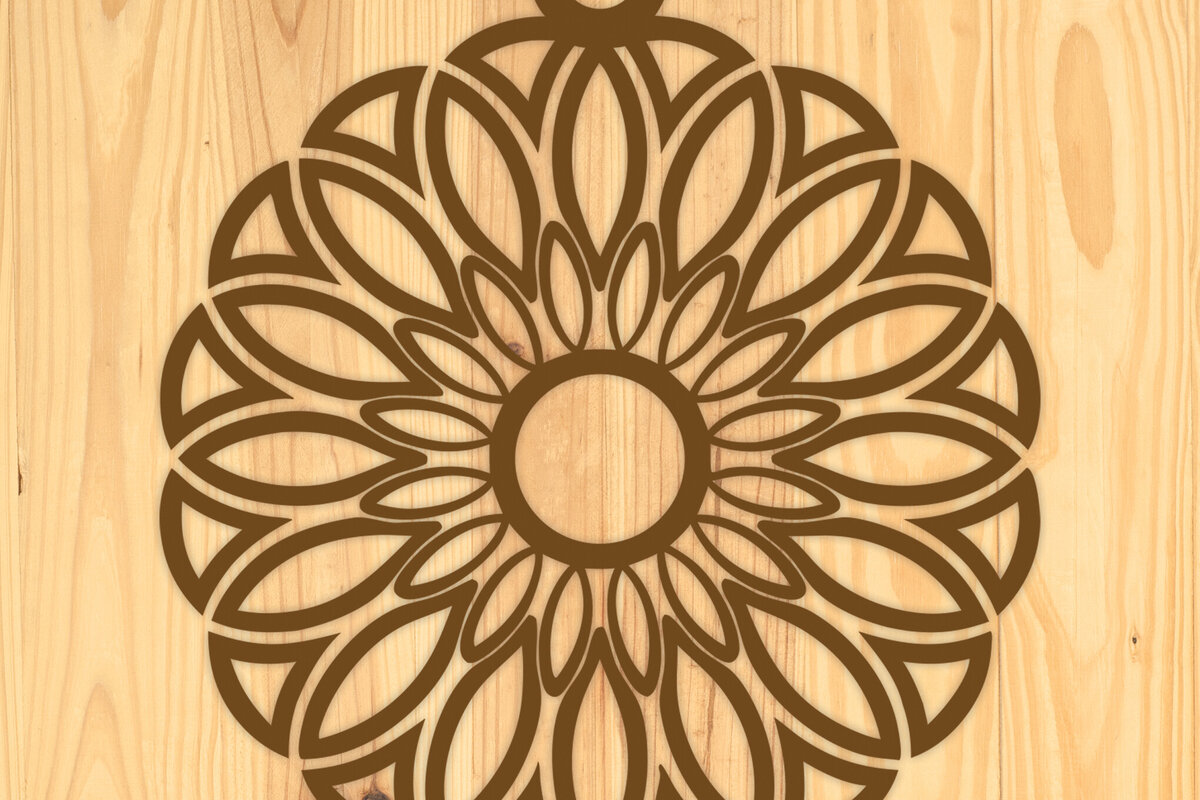 Σετ των 3 Intra απο ξύλο plywood 3mm-4mm πάχος - Σκουλαρίκια λουλουδιών Laser Cut Σχέδιο  Δίασταση 3x3 cm INTRAFABR-122530903