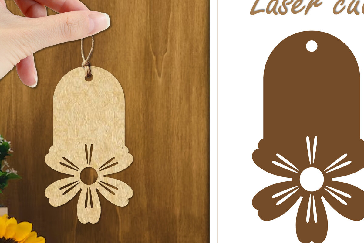 Intra απο ξύλο plywood 3mm-4mm πάχος - Ετικέτες δώρου λουλουδιών  | Ετικέτες  Δίασταση 30x20 cm INTRAFABR-123882561