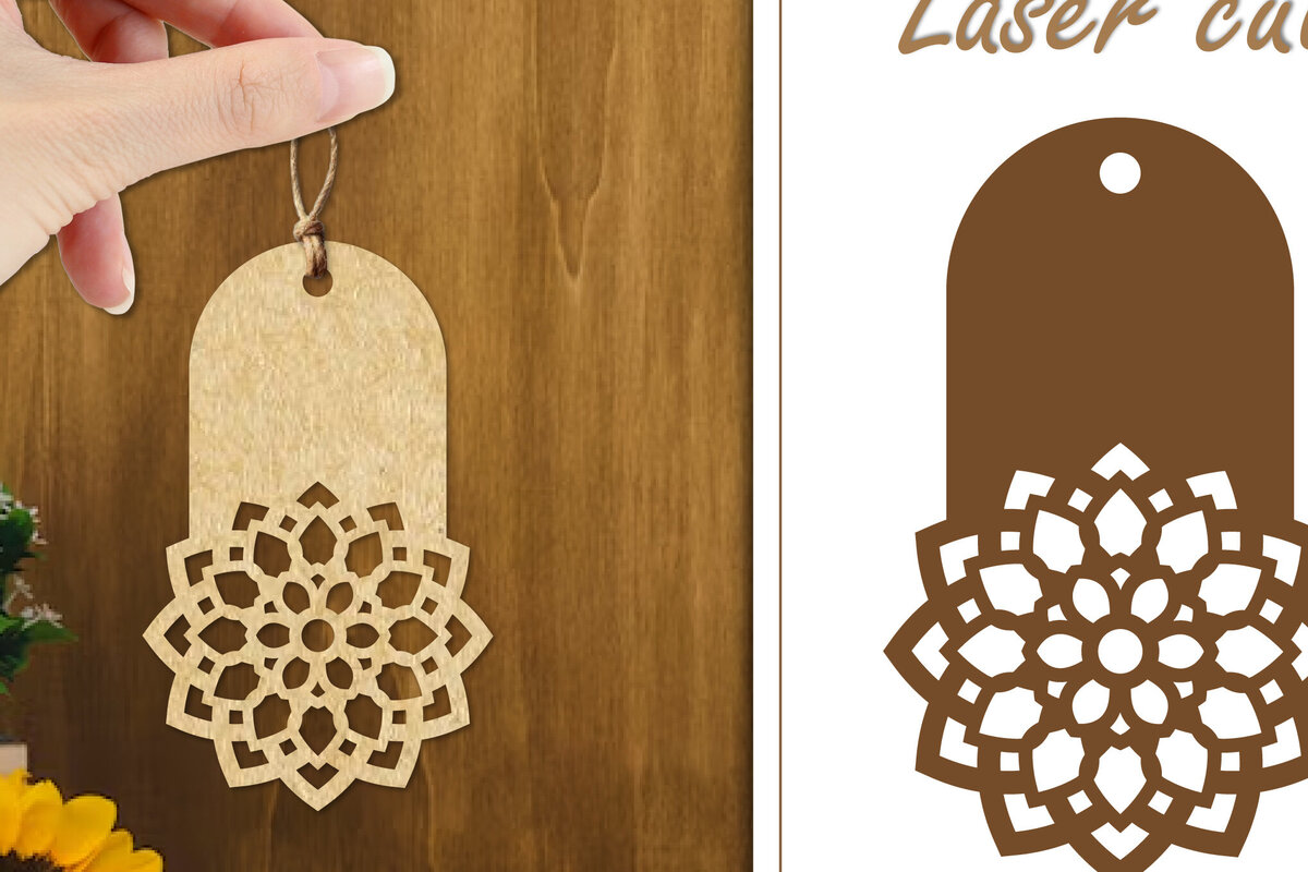 Intra απο ξύλο plywood 3mm-4mm πάχος - Ετικέτες δώρου λουλουδιών  | Ετικέτες  Δίασταση 30x20 cm INTRAFABR-123883586