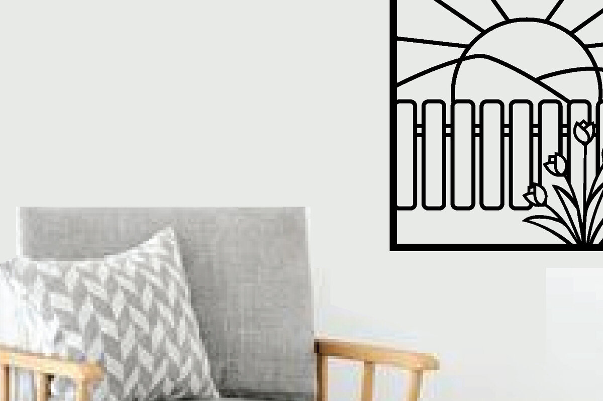 Intra απο ξύλο plywood 3mm-4mm πάχος - Flower Laser Κοπή Μεταλλικών Τέχνης Τοίχων Δίασταση 40x50 cm INTRAFABR-89288007