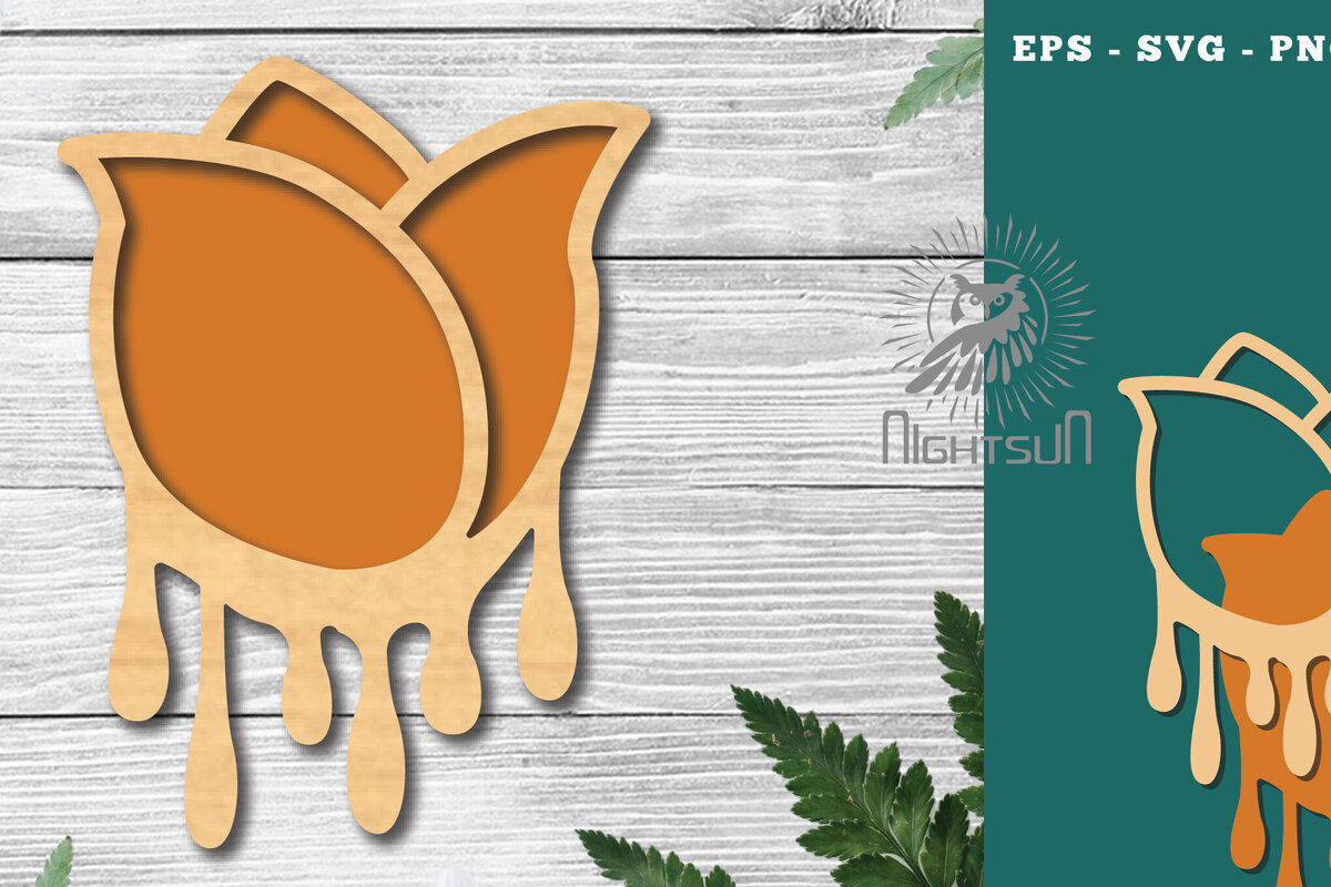 Σετ των 2 Intra απο ξύλο plywood 3mm-4mm πάχος - Διακόσμηση κομμένη με λέιζερ λιωμένη με λουλούδια 1 Δίασταση 20x20 cm INTRAFABR-120094398