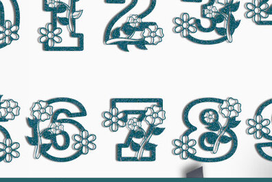 Intra απο ξύλο plywood 3mm-4mm πάχος - Αριθμός λουλουδιών Laser Cut  Design Δίασταση 30x20 cm INTRAFABR-74332695