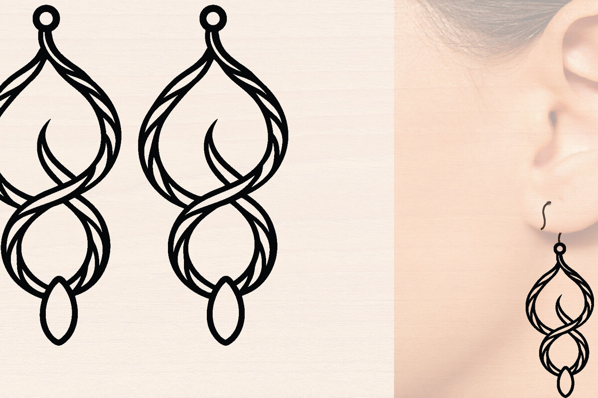 Intra απο ξύλο plywood 3mm-4mm πάχος - Ξύλινα σκουλαρίκια λουλούδι με   Δίασταση 3000x3000 cm INTRAFABR-116859774