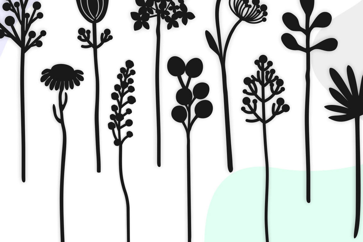 Σετ των 2 Intra απο ξύλο plywood 3mm-4mm πάχος - Λουλούδια Δίασταση 20x20 cm INTRAFABR-28870513