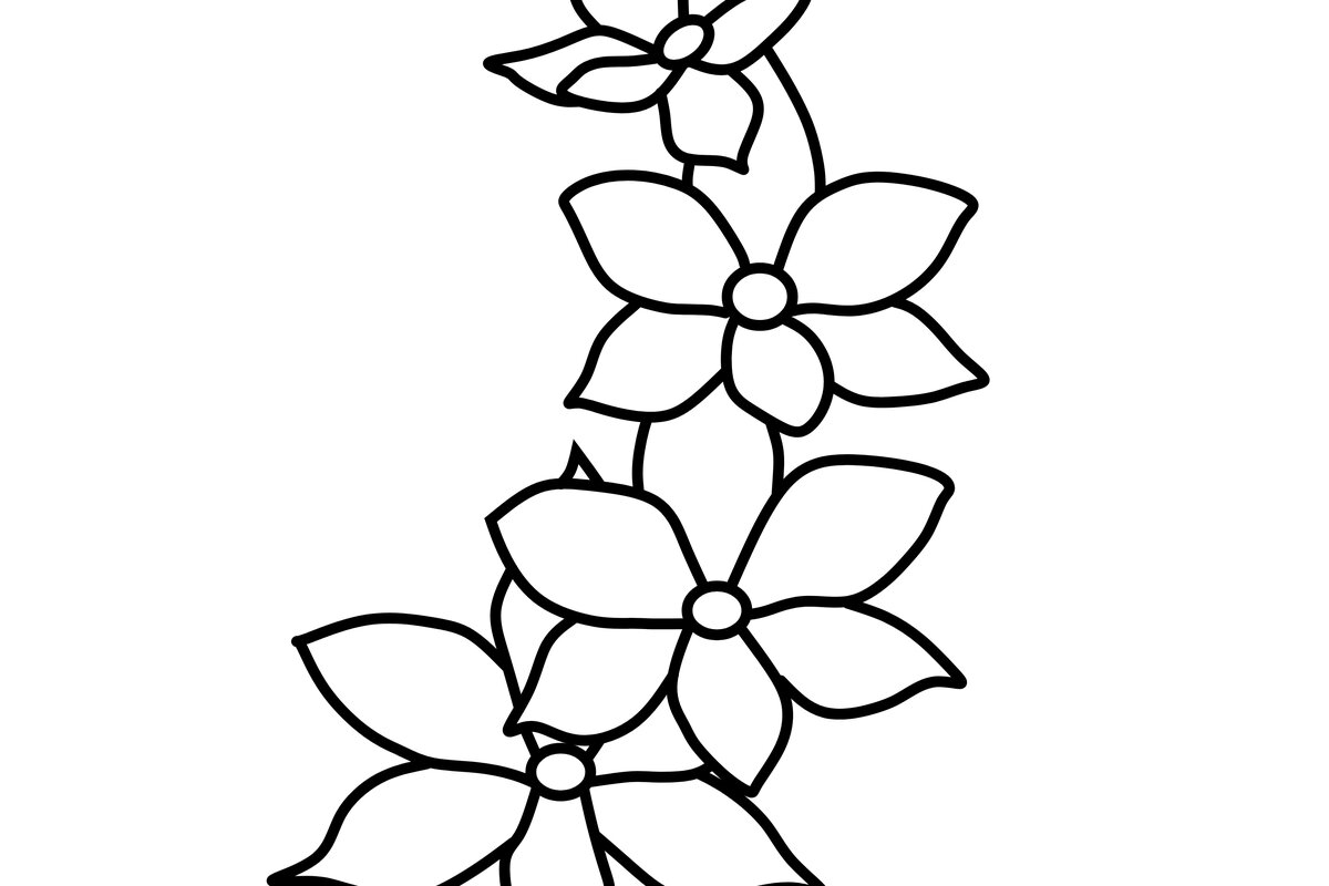 Intra απο ξύλο plywood 3mm-4mm πάχος - Λουλούδια στη γραμμή τέχνης Δίασταση 30x20 cm INTRAFABR-90711798