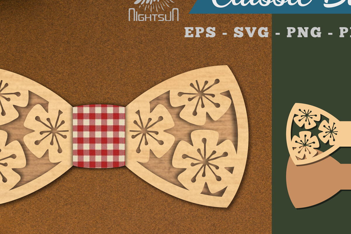 Σετ των 2 Intra απο ξύλο plywood 3mm-4mm πάχος - Λουλούδια παπιγιόν κομμένα με λέιζερ  1 Δίασταση 20x20 cm INTRAFABR-112552640