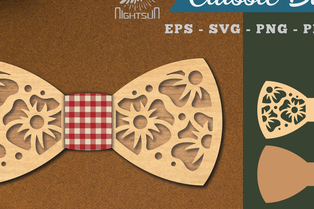 Σετ των 2 Intra απο ξύλο plywood 3mm-4mm πάχος - Λουλούδια παπιγιόν κομμένα με λέιζερ  2 Δίασταση 20x20 cm INTRAFABR-112131521