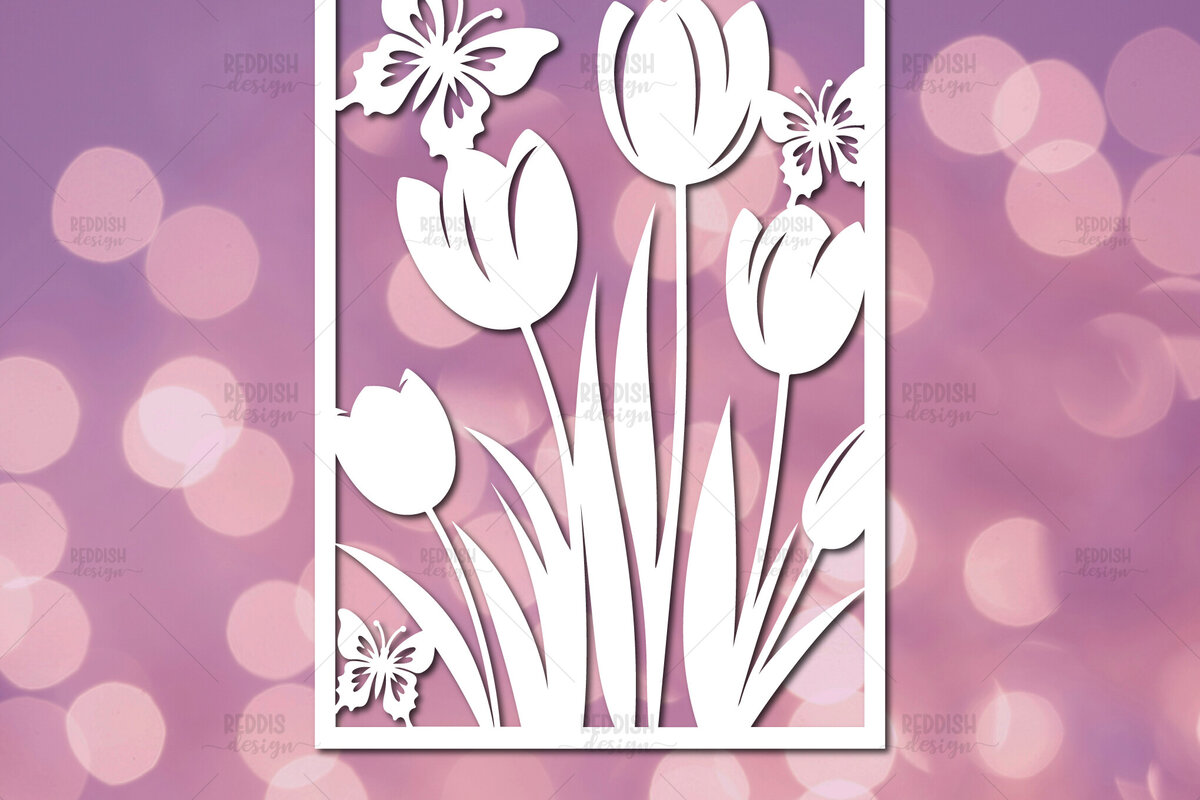 Σετ των 3 Intra απο ξύλο plywood 3mm-4mm πάχος - Πρότυπο κάρτας κομμένων λουλουδιών Δίασταση 5x7 cm INTRAFABR-114804405