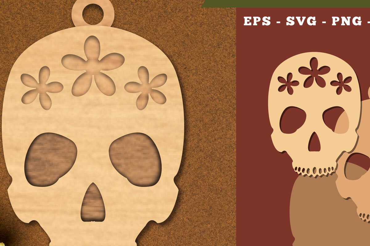 Σετ των 3 Intra απο ξύλο plywood 3mm-4mm πάχος - Στολίδι με κομμένα λέιζερ λουλουδιών  4 Δίασταση 6x6 cm INTRAFABR-111785829