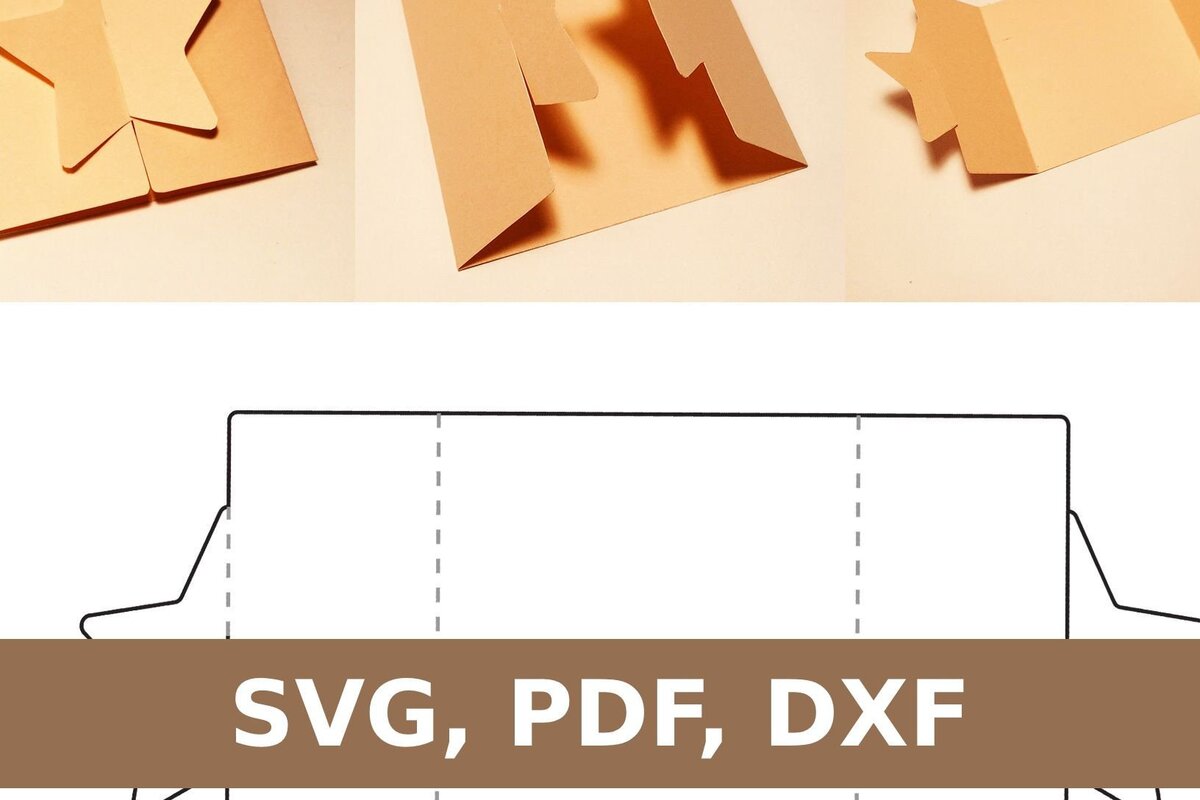 Σετ των 2 Intra απο ξύλο plywood 3mm-4mm πάχος - Flyer Star Δίασταση 20x20 cm INTRAFABR-33765470