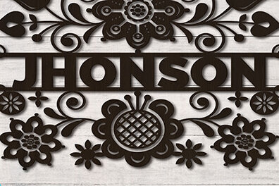 Intra απο ξύλο plywood 3mm-4mm πάχος - Λαϊκή Floral Όνομα Σύνορα Δίασταση 30x20 cm INTRAFABR-16035332