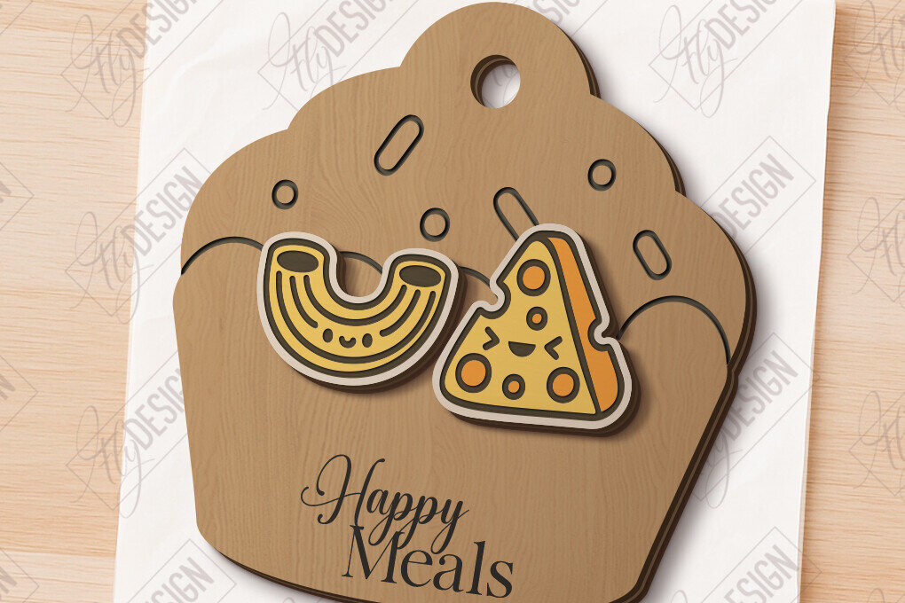 Σετ των 3 Intra απο ξύλο plywood 3mm-4mm πάχος - Food Stud Σκουλαρίκια Laser Cut|Αξεσουάρ Δίασταση 3x3 cm INTRAFABR-120977527