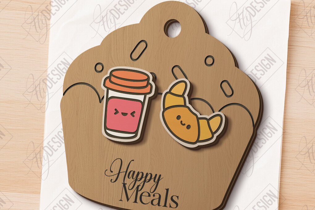 Σετ των 3 Intra απο ξύλο plywood 3mm-4mm πάχος - Food Stud Σκουλαρίκια Laser Cut|Αξεσουάρ Δίασταση 3x3 cm INTRAFABR-121125713