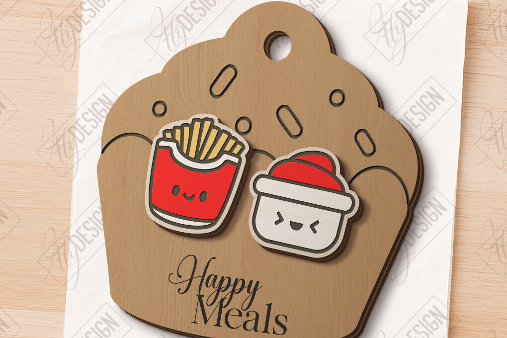 Σετ των 3 Intra απο ξύλο plywood 3mm-4mm πάχος - Food Stud Σκουλαρίκια Laser Cut|Αξεσουάρ Δίασταση 3x3 cm INTRAFABR-121125718