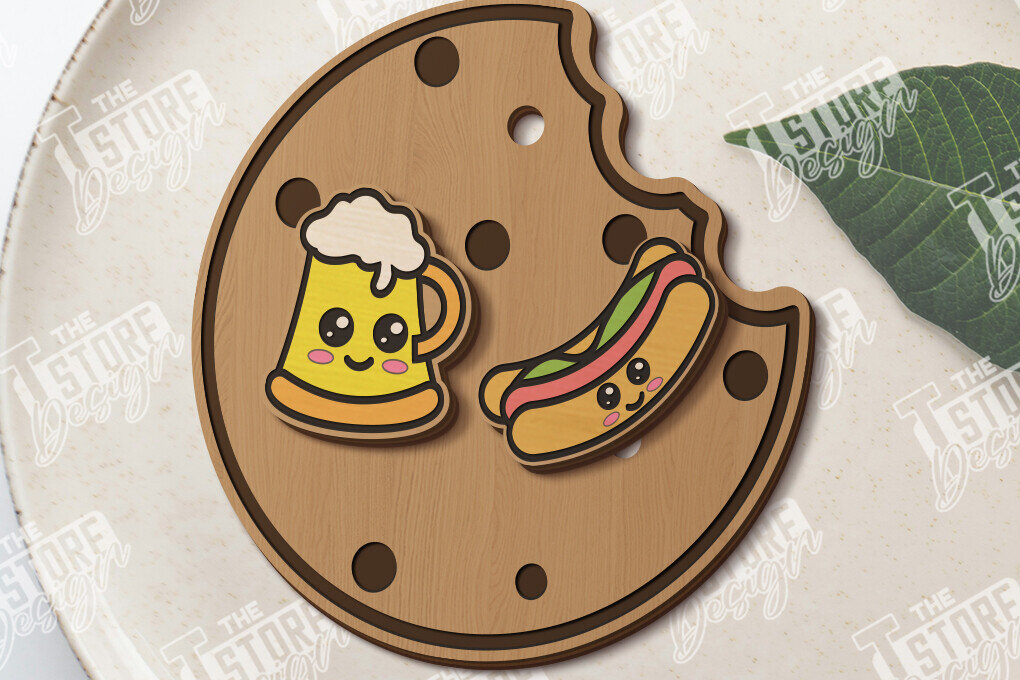 Σετ των 3 Intra απο ξύλο plywood 3mm-4mm πάχος - Food Stud Σκουλαρίκια Laser Cut|Αξεσουάρ Δίασταση 3x3 cm INTRAFABR-120421422