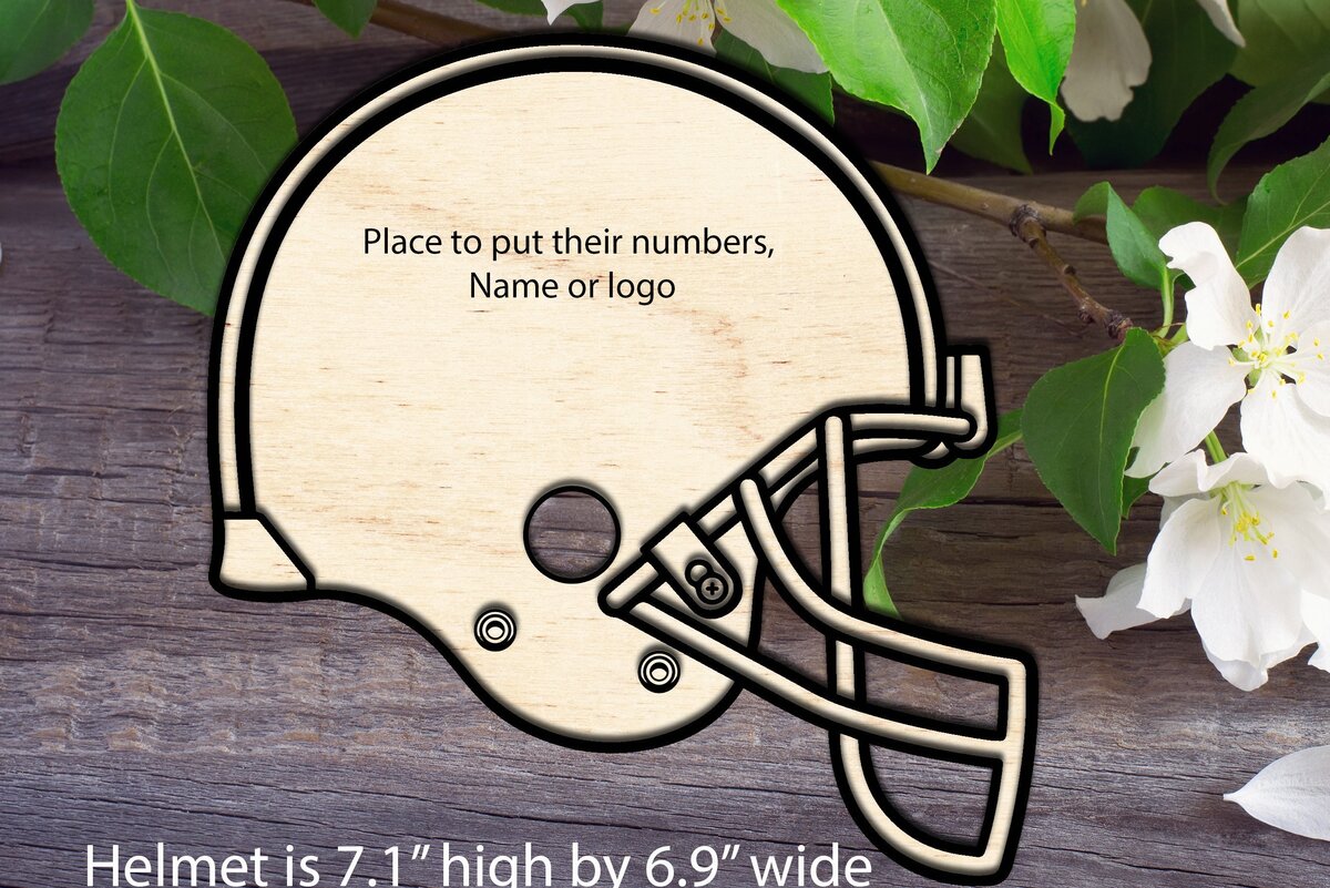 Σετ των 2 Intra απο ξύλο plywood 3mm-4mm πάχος - Ποδοσφαιρικό κράνος Δίασταση 20x20 cm INTRAFABR-33932857