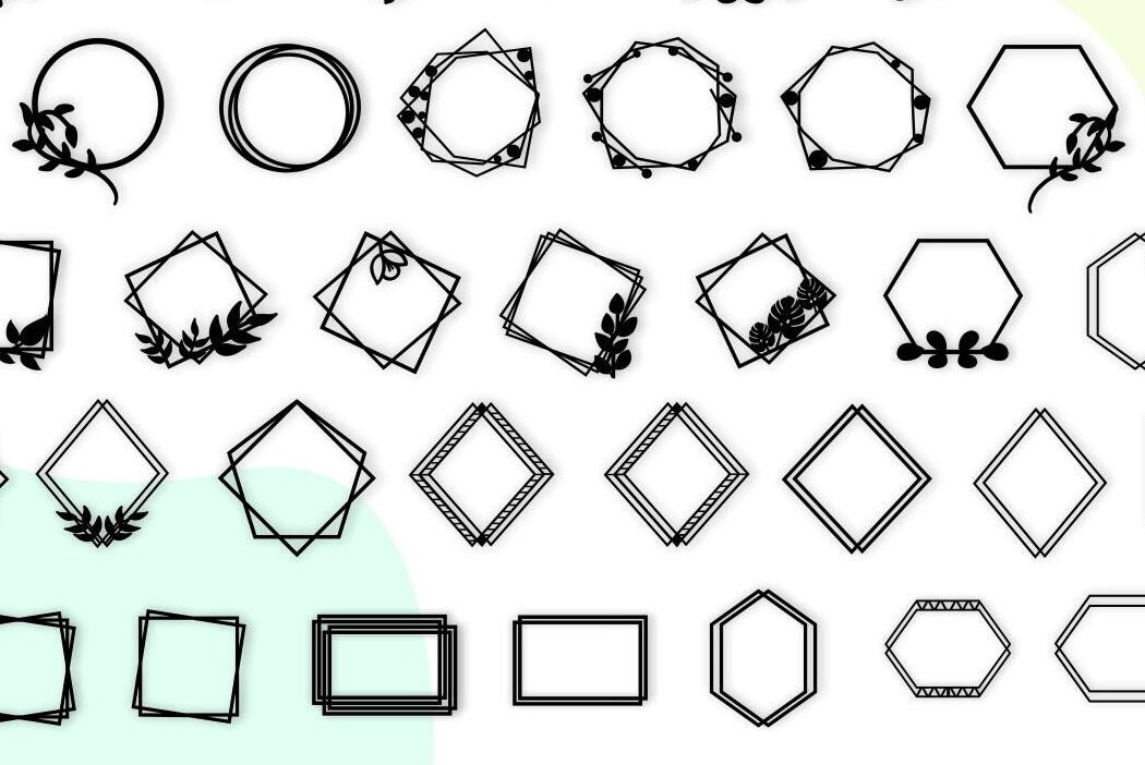 Σετ των 2 Intra απο ξύλο plywood 3mm-4mm πάχος - Πακέτο πλαισίων , Κορνίζες στεφάνων  Δίασταση 20x25 cm INTRAFABR-40846970