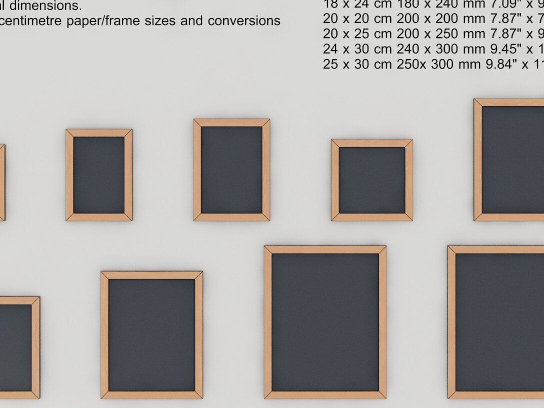 Σετ των 2 Intra απο ξύλο plywood 3mm-4mm πάχος - Κορνίζες Laser  Cut Files - Photo Frame Δίασταση 20x25 cm INTRAFABR-64955557