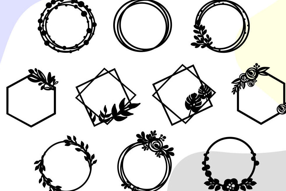 Σετ των 2 Intra απο ξύλο plywood 3mm-4mm πάχος - Frames , Wreath Frames Bundle  Δίασταση 20x25 cm INTRAFABR-30393469