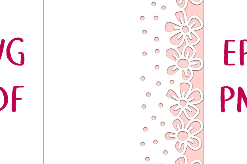 Σετ των 3 Intra απο ξύλο plywood 3mm-4mm πάχος - Κάρτα με φρέσκια φλοράλ δαντέλα  Cut Δίασταση 7x5 cm INTRAFABR-30385582