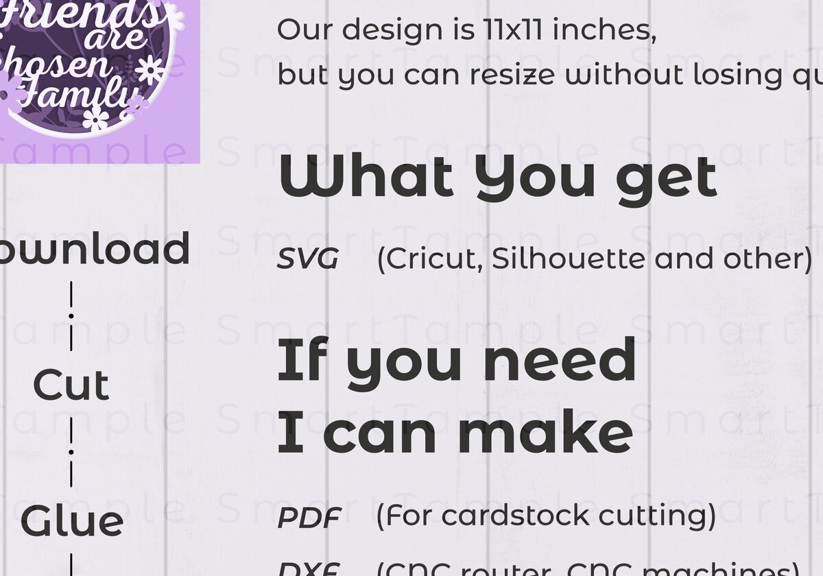 Σετ των 2 Intra απο ξύλο plywood 3mm-4mm πάχος - Friends Shadow Box , Πολυεπίπεδο  αποκοπής Δίασταση 25x25 cm INTRAFABR-74860251