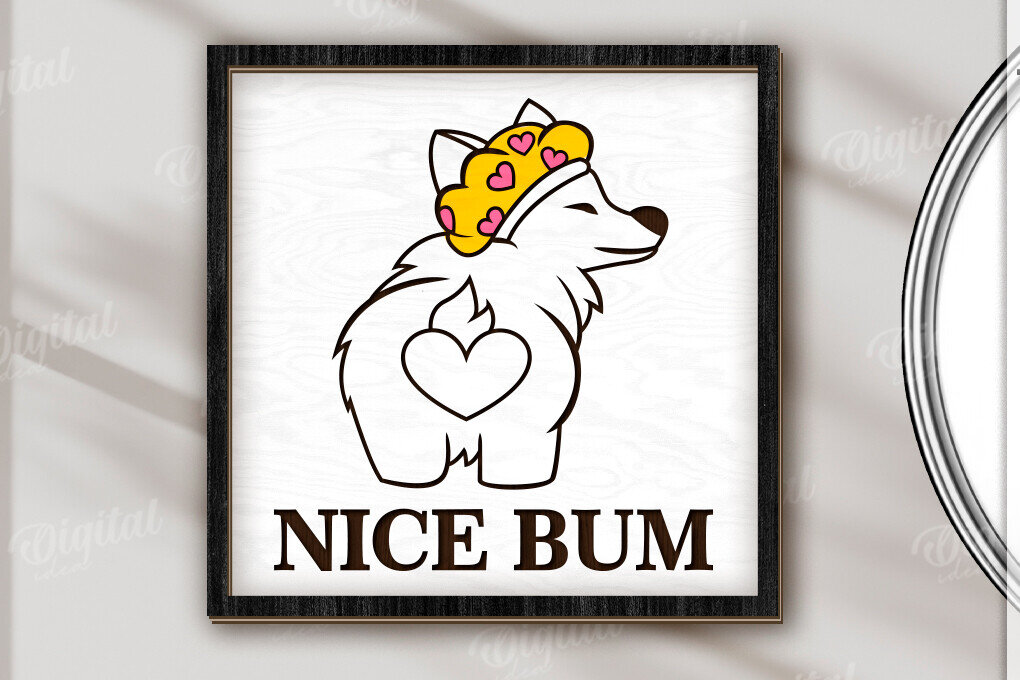 Σετ των 2 Intra απο ξύλο plywood 3mm-4mm πάχος - Αστεία διακόσμηση τοίχου μπάνιου  Δίασταση 30x20 cm INTRAFABR-123490998