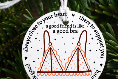 Σετ των 3 Intra απο ξύλο plywood 3mm-4mm πάχος - Αστείο Χριστουγεννιάτικο Στολίδι  Δίασταση 6x6 cm INTRAFABR-86047942