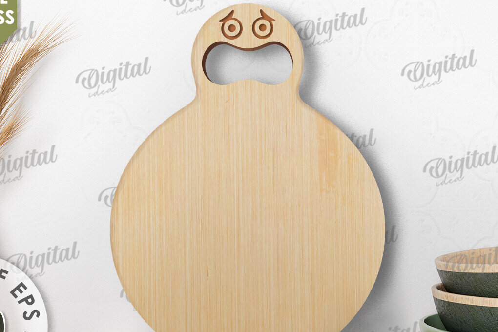 Intra απο ξύλο plywood 3mm-4mm πάχος - Αστείο σχέδιο κοπής με λέιζερ σανίδα κοπής Δίασταση 30x20 cm INTRAFABR-109485586