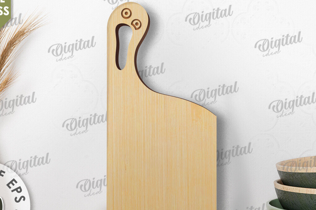 Intra απο ξύλο plywood 3mm-4mm πάχος - Αστείο σχέδιο κοπής με λέιζερ σανίδα κοπής Δίασταση 30x20 cm INTRAFABR-109485898