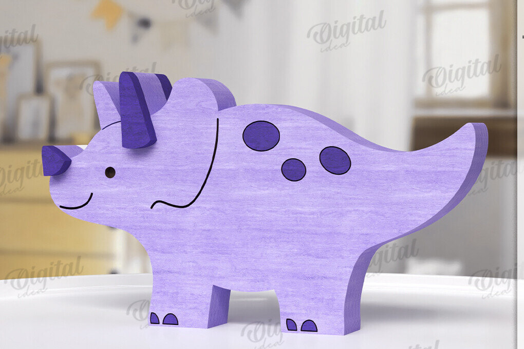 Intra απο ξύλο plywood 3mm-4mm πάχος - Αστεία Dino Shelf Sitter  Δίασταση 30x20 cm INTRAFABR-123766611