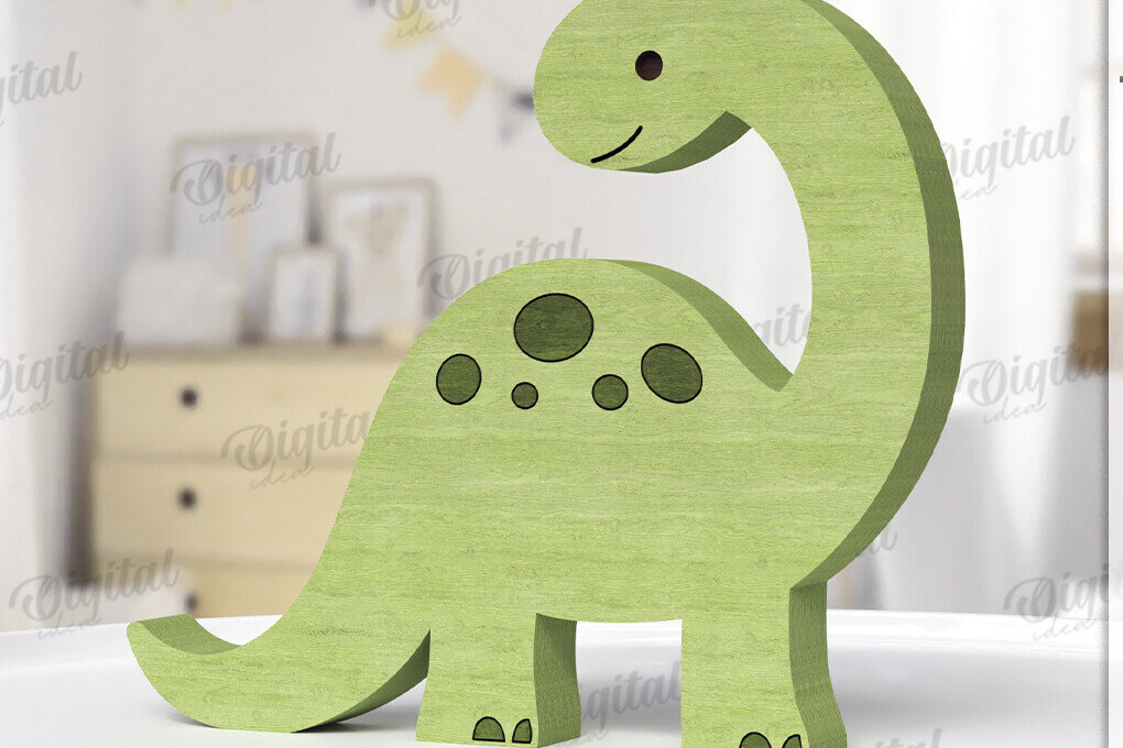 Intra απο ξύλο plywood 3mm-4mm πάχος - Αστεία Dino Shelf Sitter  Δίασταση 30x20 cm INTRAFABR-123766844