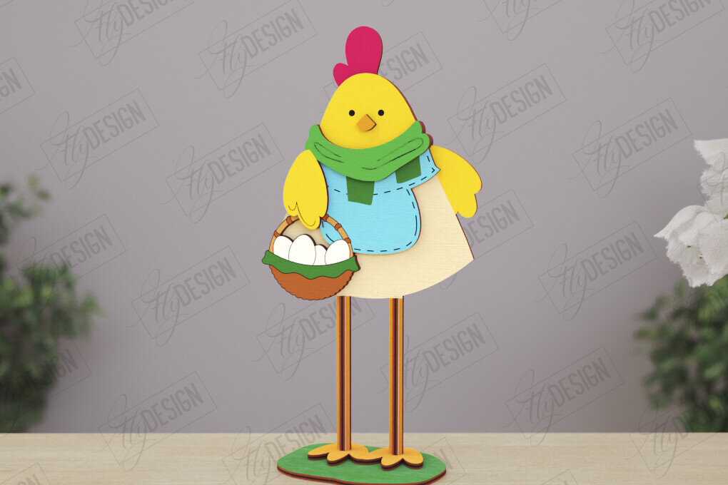 Intra απο ξύλο plywood 3mm-4mm πάχος - Αστείοι χαρακτήρες φάρμας Απο | CNC Δίασταση 30x20 cm INTRAFABR-121437106