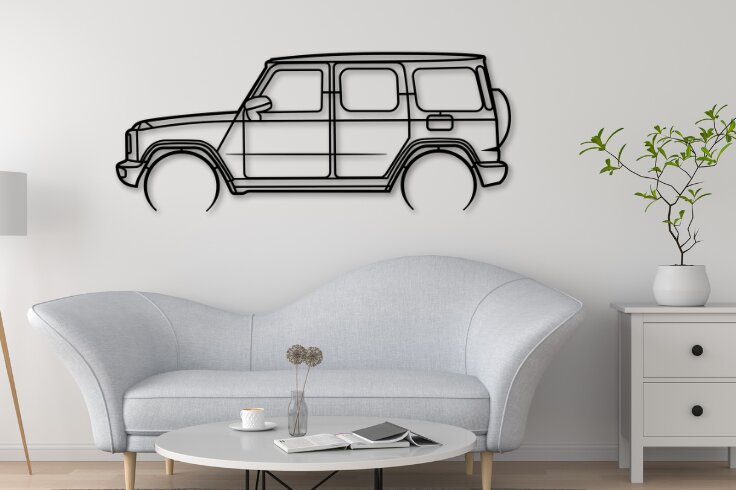 Σετ των 2 Intra απο ξύλο plywood 3mm-4mm πάχος - G-class Cut Car Silhouette G Wagon Δίασταση 20x20 cm INTRAFABR-113312899