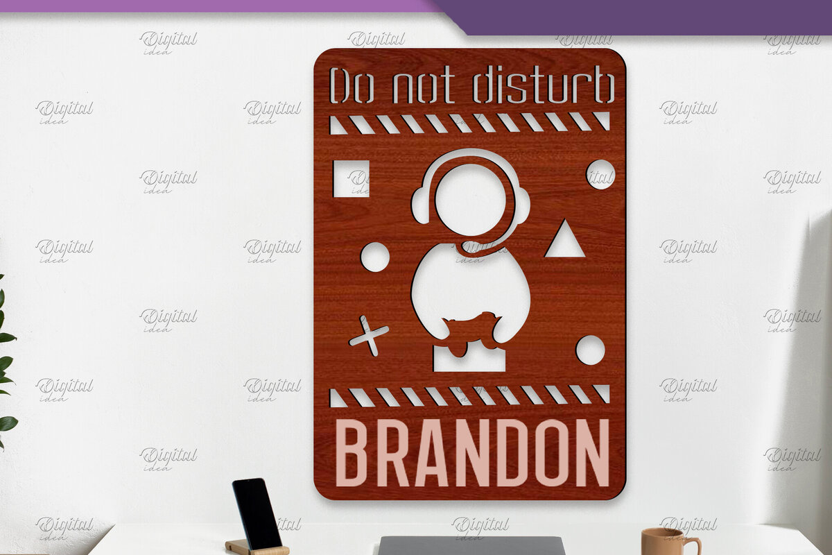 Intra απο ξύλο plywood 3mm-4mm πάχος -  Sign Gamer. Μονόγραμμα σημάδια  Δίασταση 30x20 cm INTRAFABR-84293875