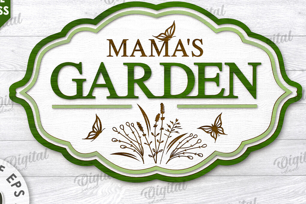 Intra απο ξύλο plywood 3mm-4mm πάχος -  πινακίδα κήπου. Mama's Sign  Δίασταση 30x20 cm INTRAFABR-114318753