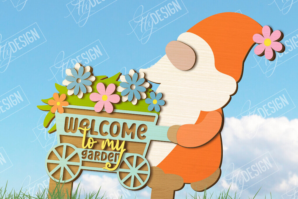 Intra απο ξύλο plywood 3mm-4mm πάχος - Πινακίδα πασσάλων κήπου | Φυτών Πασσάλων | CNC Δίασταση 30x20 cm INTRAFABR-117275331