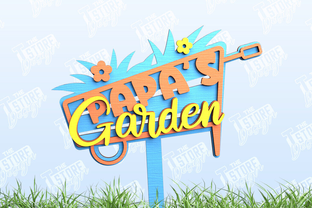 Intra απο ξύλο plywood 3mm-4mm πάχος - Πινακίδα πασσάλων κήπου | Φυτών Πασσάλων | CNC Δίασταση 30x20 cm INTRAFABR-98908269