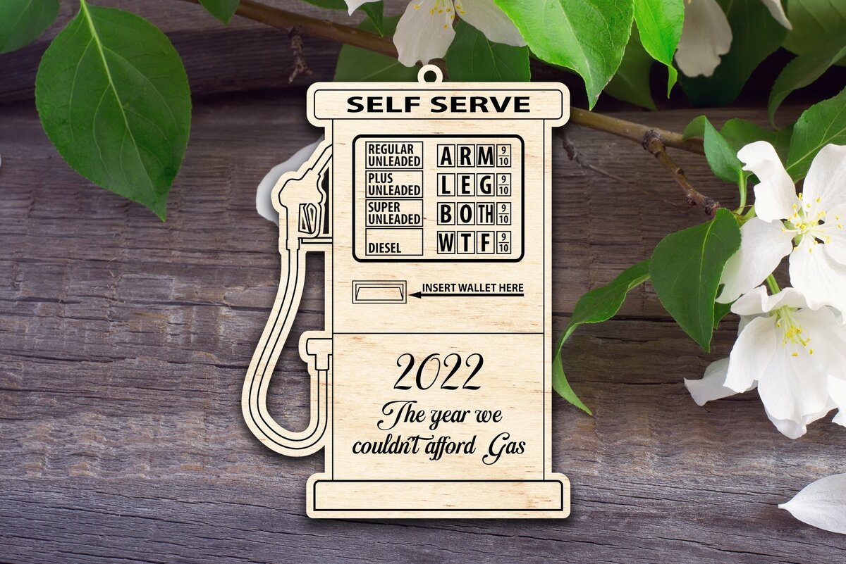 Σετ των 3 Intra απο ξύλο plywood 3mm-4mm πάχος - Χριστουγεννιάτικο στολίδι αντλίας αερίου Δίασταση 6x6 cm INTRAFABR-35236139