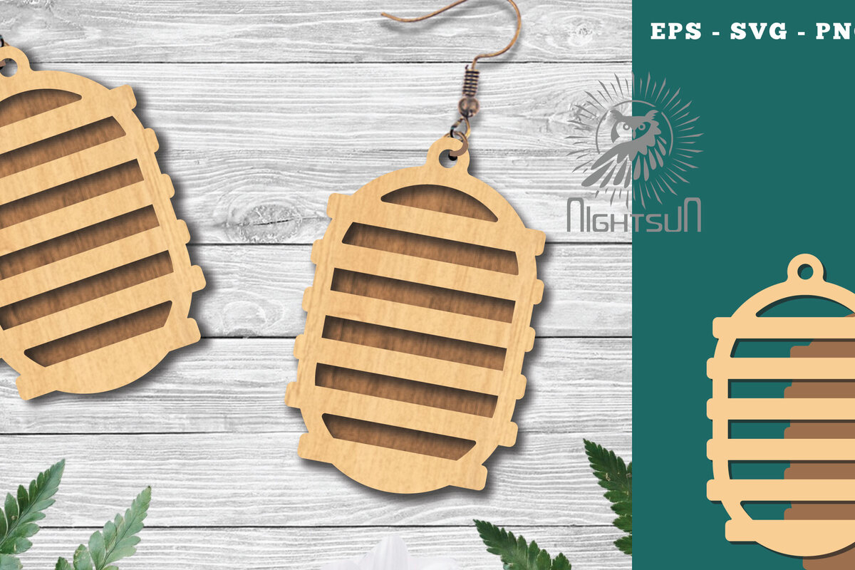 Σετ των 3 Intra απο ξύλο plywood 3mm-4mm πάχος - Γεωμετρικά σκουλαρίκια  1 Δίασταση 3x3 cm INTRAFABR-124447802