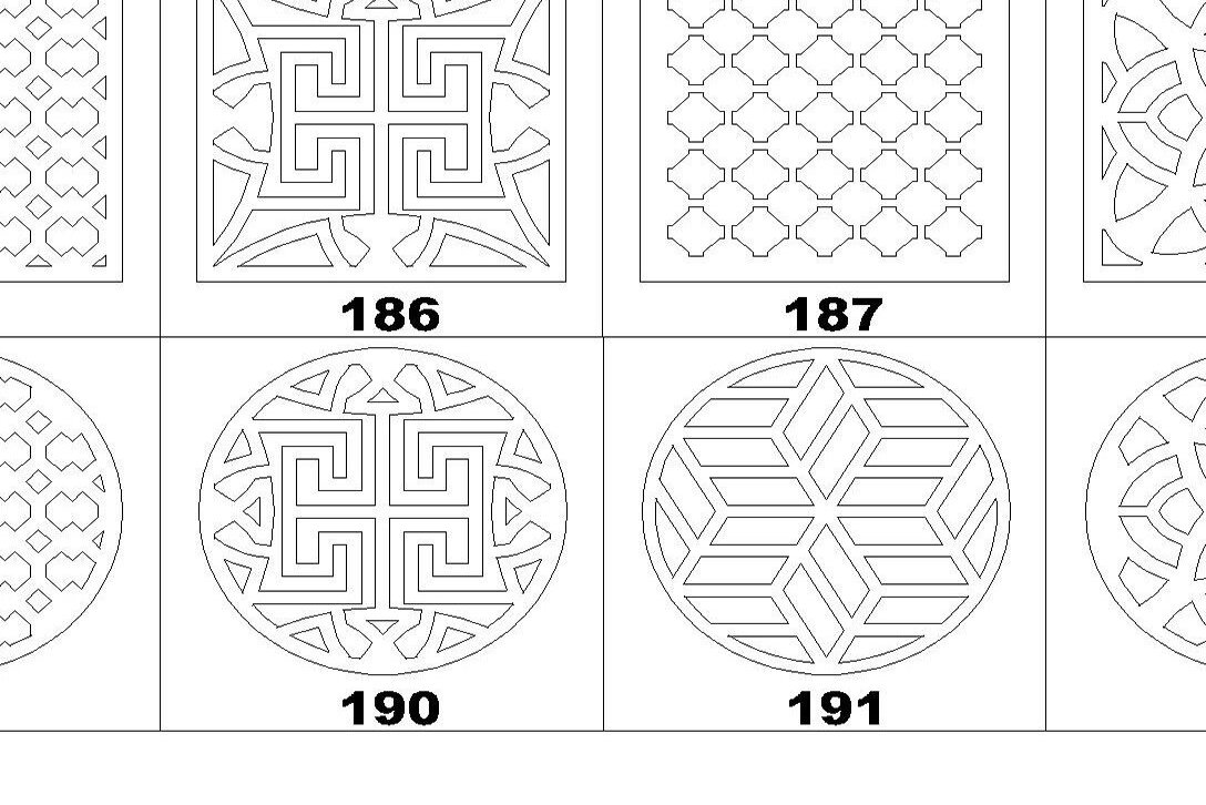 Σετ των 2 Intra απο ξύλο plywood 3mm-4mm πάχος - Γεωμετρικό Διακοσμητικό Χωρίσμα Τέχνης Τοίχων Δίασταση 20x20 cm INTRAFABR-37103917