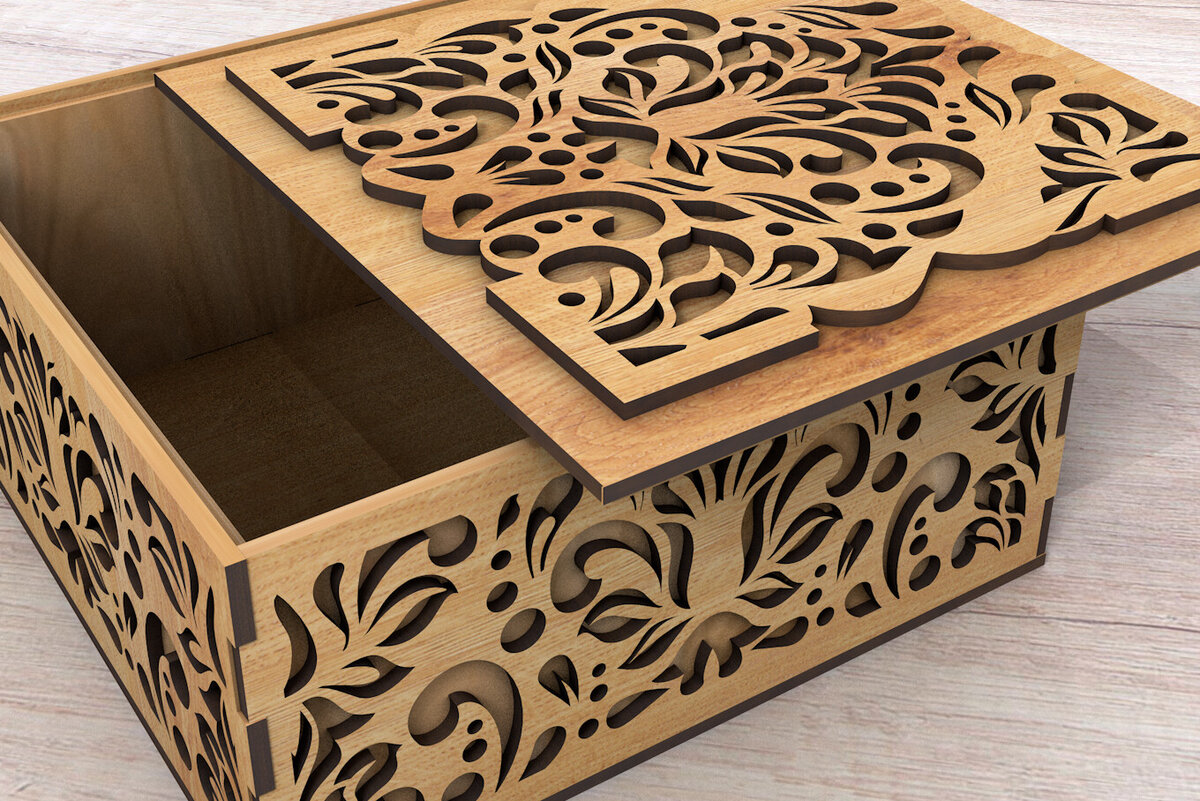 Σετ των 3 Intra απο ξύλο plywood 3mm-4mm πάχος - Κουτί δώρου Δίασταση 5x6 cm INTRAFABR-105739672