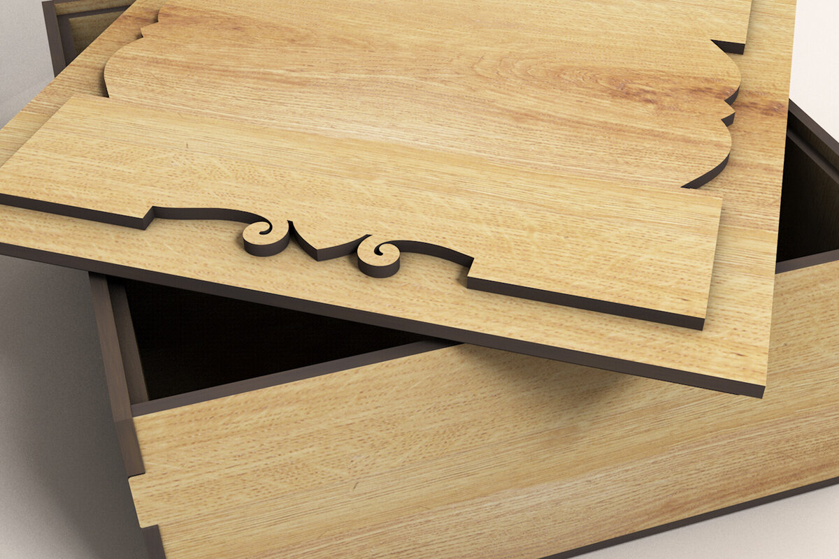 Σετ των 3 Intra απο ξύλο plywood 3mm-4mm πάχος - Κουτί δώρου με το σχέδιό σας Δίασταση 5x6 cm INTRAFABR-119253291