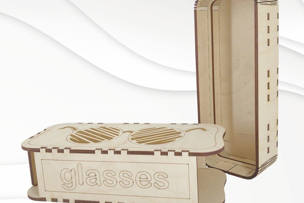 Intra απο ξύλο plywood 3mm-4mm πάχος - Θήκη δώρου για γυαλιά, σχέδιο κοπής με λέιζερ. Δίασταση 163x67 cm INTRAFABR-71848784
