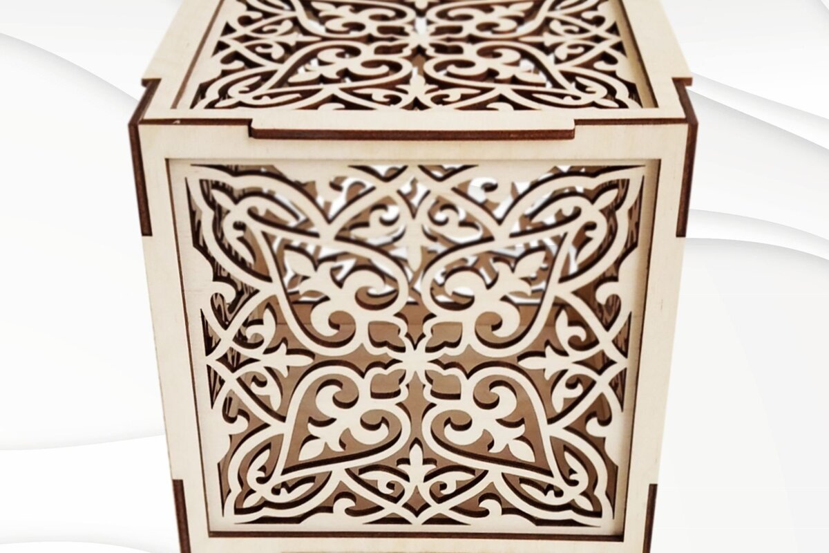 Intra απο ξύλο plywood 3mm-4mm πάχος - Δώρο Jewelry Box  Dxf Files for Laser Δίασταση 141x147 cm INTRAFABR-33885117