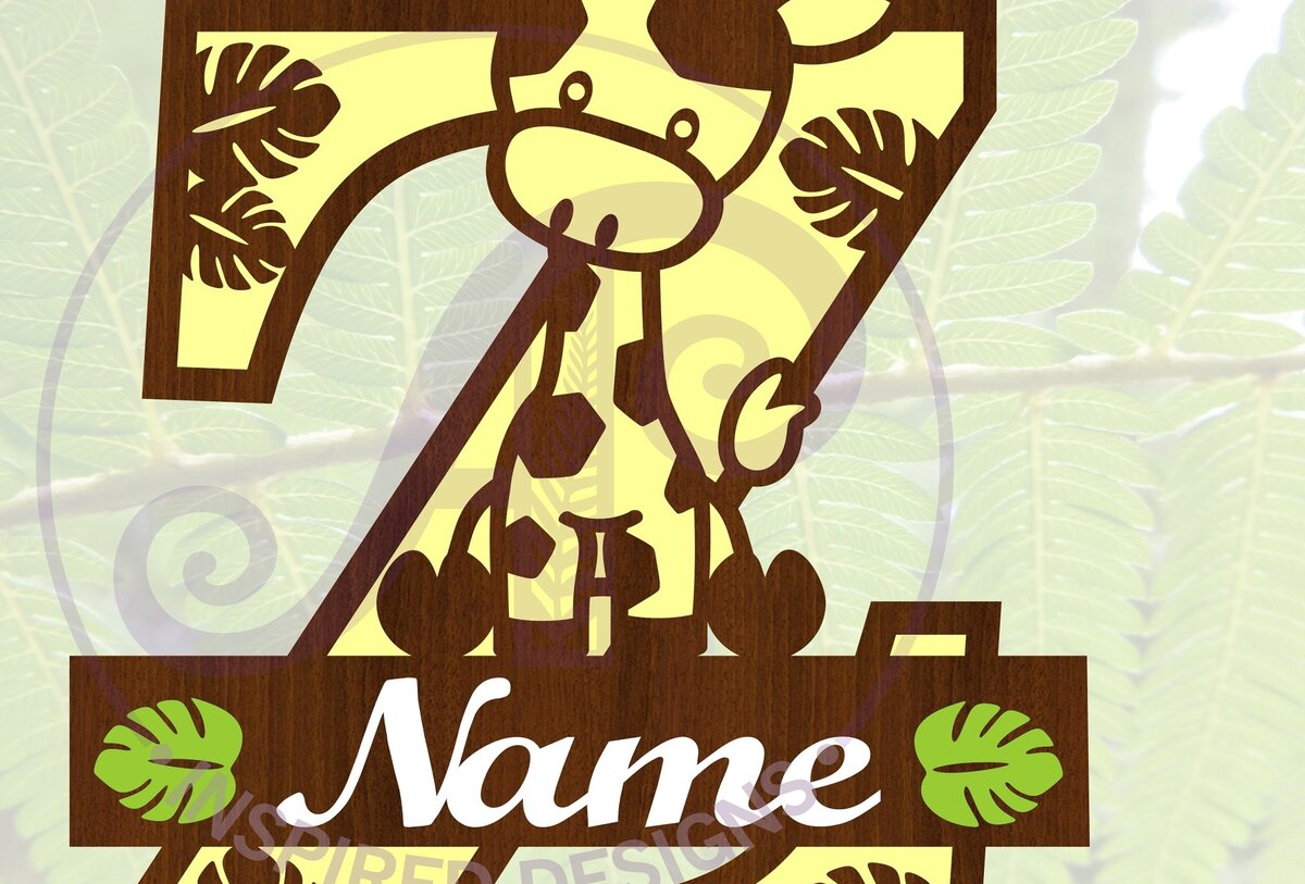 Intra απο ξύλο plywood 3mm-4mm πάχος - Μονόγραμμα  με κεφαλαίο Z της καμηλοπάρδαλης Δίασταση 30x20 cm INTRAFABR-69377602