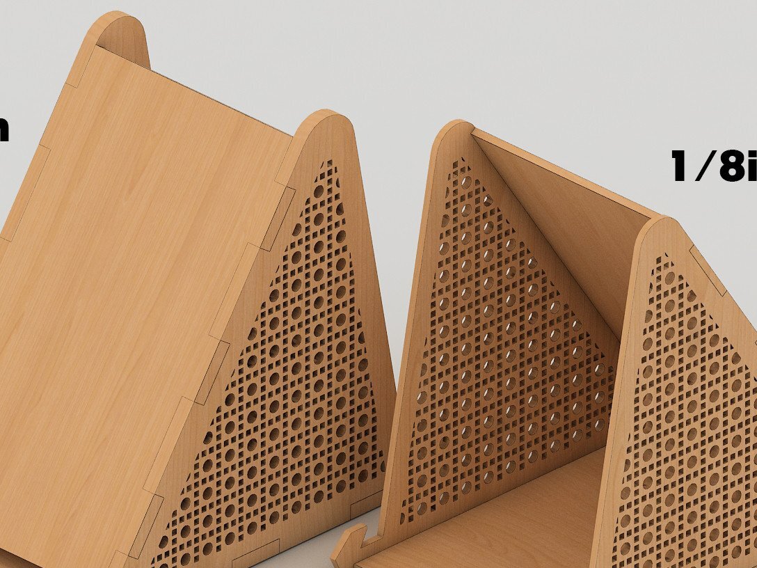 Intra απο ξύλο plywood 3mm-4mm πάχος - Πρότυπα λέιζερ Glowforge Display Stand Δίασταση 30x20 cm INTRAFABR-42940810