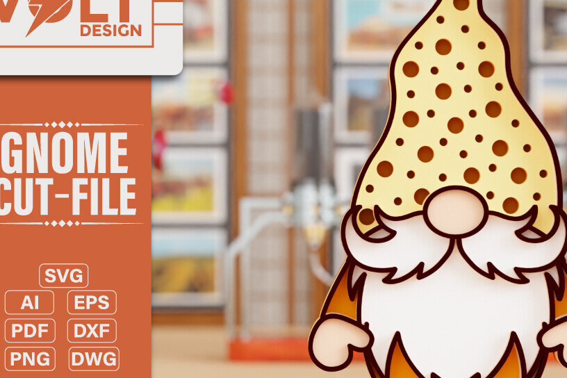 Σετ των 2 Intra απο ξύλο plywood 3mm-4mm πάχος - Gnome 3d  Πολυστρωματική Δίασταση 20x25 cm INTRAFABR-94878374