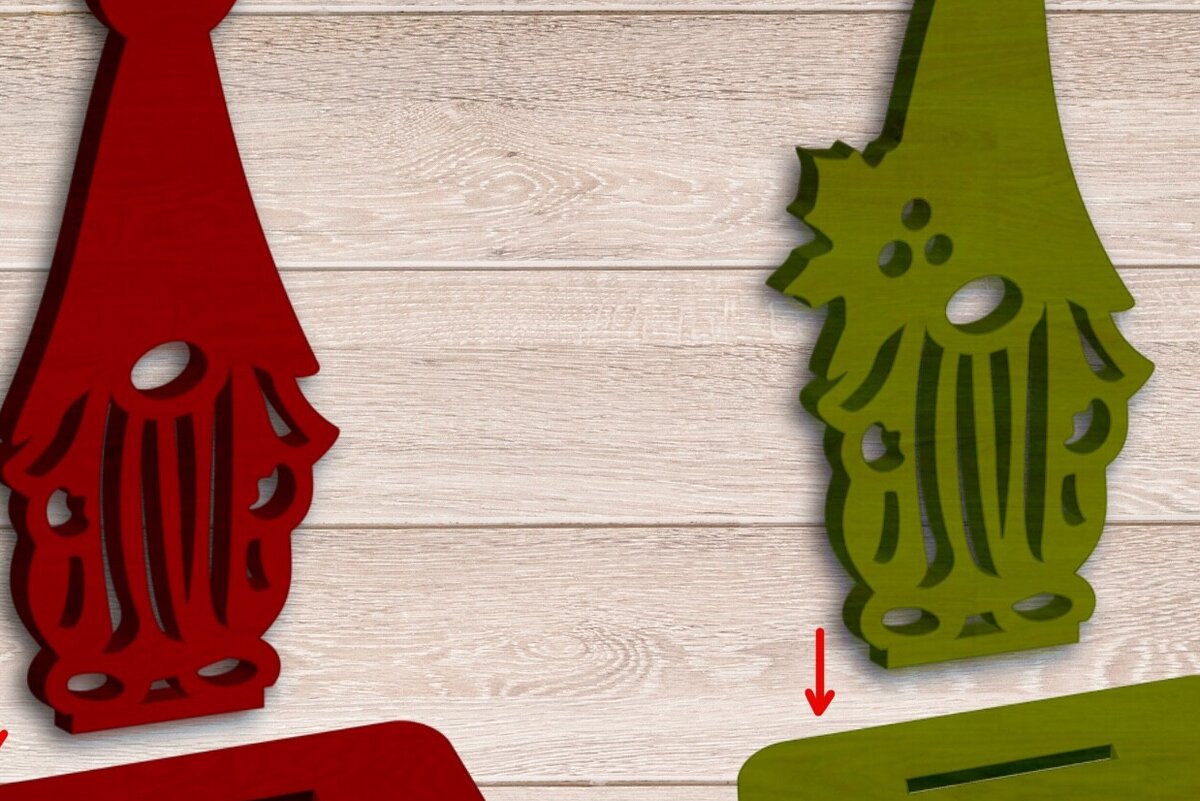 Intra απο ξύλο plywood 3mm-4mm πάχος - Δέσμη κοπής με λέιζερ Gnome, Χριστούγεννα Δίασταση 30x20 cm INTRAFABR-79793836