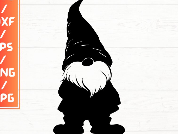 Σετ των 2 Intra απο ξύλο plywood 3mm-4mm πάχος - Gnome , DXF, EPS, JPG, PNG Δίασταση 20x20 cm INTRAFABR-115723068